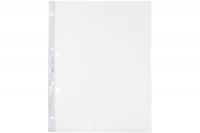 BÜROLINE Zeigetaschen PVC A4 transparent, glatt 100 Stück, 620210
