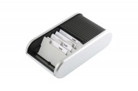 HELIT Visitenkarten-Box, H6220499, schwarz/silber 136x240x67mm HELIT Visitenkarten-Box, H6220499, schwarz/silber 136x240x67mm