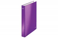 LEITZ Classeur à anneaux WOW A4 violet metallic, 42410062 LEITZ Classeur à anneaux WOW A4 violet metallic, 42410062