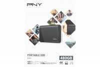 PNY Elite USB 3.1 Gen1 480GB Portable SSD dark-grey, PSD1CS105