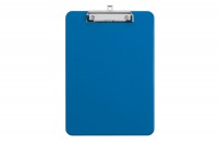 MAUL Schreibplatte Kunststoff A4, 2340537, mit Bügelklemme, blau