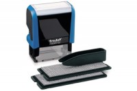 TRODAT Stempel Typomatic, 4912TYPO, blau/schwarz 3mm