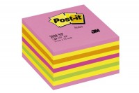 POST-IT Cube 76x76mm neon/pink/450 feuilles, 2028-NP