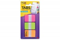 POST-IT Index Strong 25,4x38mm 3-couleur/3x12 tabs, 686-PGOT