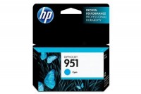 HP Cart. d'encre 951 cyan OfficeJet Pro 8100 700 p., CN050AE