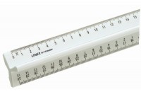LINEX Règle avec poignée barre 30cm blanc, 93400L