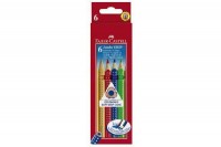 FABER-CASTELL Farbstifte Jumbo GRIP, 110906, 6-farbig FABER-CASTELL Farbstifte Jumbo GRIP, 110906, 6-farbig