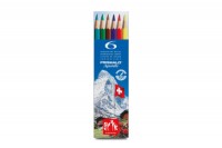 CARAN D'ACHE Crayons de Couleur Prismalo 6 couleurs ass., 999.306