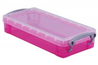 REALLY USEFUL BOX Kunststoffbox  0,55lt, 68501618, transparent pink