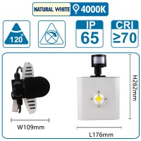Flutlicht mit Sensor , 50 Watt, silber, mit einer COB-LED Flutlicht mit Sensor , 50 Watt, silber, mit einer COB-LED