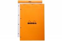 RHODIA Notizblock orange 210x318mm, 20200, kariert 80 Blatt