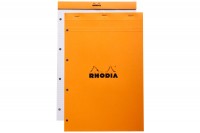 RHODIA Notizblock orange 210x318mm, 20200, kariert 80 Blatt RHODIA Notizblock orange 210x318mm, 20200, kariert 80 Blatt