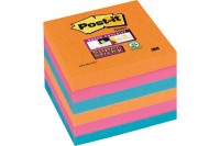 POST-IT Super Sticky Bangkok 76x76mm 3-couleur/90 feuilles, 654-6SS-E