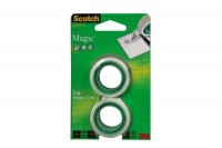 SCOTCH Magic Tape 810 19mmx7,5m, 8-1975R2, transparent  2 Rollen