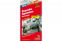 HALLWAG Strassenkarte, 382830040, Spanien-Portugal 1:1 Mio.