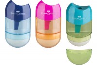 FABER-CASTELL Radierer, Spitzer Trend 3 Farben ass., 183604 FABER-CASTELL Radierer, Spitzer Trend 3 Farben ass., 183604