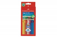 FABER-CASTELL Farbstifte Colour GRIP, 112424, 24 Farben