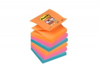 POST-IT Z-Notes Electric Glow 76x76mm 3-couleurs ass., 6x90 feuilles, R3306SSEG