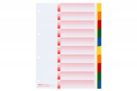 KOLMA Register Kolmaflex blanko A4, 18.104.20, mehrfarbig, 10-teilig