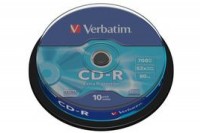 VERBATIM CD-R Spindle 80MIN/700MB, 43437, 52x 10 Pcs