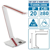 Tischlampe deluxe rot inkl. LED, 10W (entspricht ca. 60W)