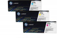 Hewlett Packard Toner-Kartusche gelb cyan magenta 3-er Pack 3x 2700 Seiten (CF440AM, 3x 312A)