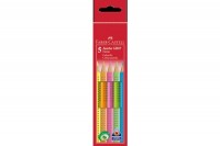 FABER-CASTELL Farbstifte Jumbo Grip, 110994, 5-farbig ass. FABER-CASTELL Farbstifte Jumbo Grip, 110994, 5-farbig ass.