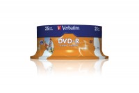 VERBATIM DVD-R Spindle 4.7GB 1-16x fullprint 25 Pcs, 43538