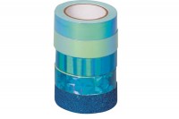 HEYDA Deco Tape bleu 4x12mmx5m/1x12mmx2m, 203584516