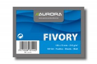 AURORA Cartes-fiche quadrillées A7 blanc 100 pcs., 43140