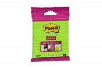 POST-IT Bloc Super Sticky 100x100mm vert, 70 feuilles, lignées, XL-LL