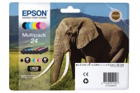 Epson Tintenpatrone Elefant gelb cyan cyan light magenta magenta light schwarz 240 Seiten (monochrom