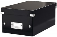 LEITZ Click & Store Ablagebox DVD, 60420095, 206x147x352mm schwarz