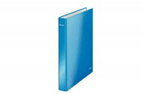 LEITZ Classeur à anneaux WOW A4 bleu metallic, 42410036 LEITZ Classeur à anneaux WOW A4 bleu metallic, 42410036
