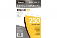 FELLOWES Folientasche 100mic A4, 5351111, glossy 100 Stück FELLOWES Folientasche 100mic A4, 5351111, glossy 100 Stück