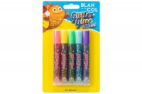 BLANCOL Glitter Glue Pen CONFETTI 5x10,5ml, 32403