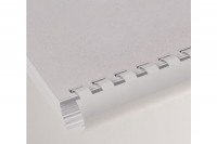 RENZ Baguettes de reliure 6mm A4 blanc, 21 anneaux 100 pcs., 202210601