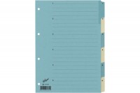 BÜROLINE Répert. carton bleu/beige A4 1-6, 663400