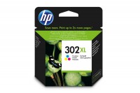 HP Cartouche d'encre 302XL color OfficeJet 3830 330 pages, F6U67AE