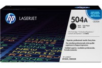 HP Cartouche toner 504A noir Color LaserJet CP3525 5000 p., CE250A
