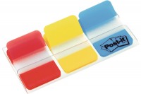 POST-IT Index Strong 25,4x38mm 3-couleur/3x22 tabs, 686-RYB