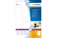 HERMA CD Labels, blanc, 116mm 20 pcs.. / 10 flls., 8624