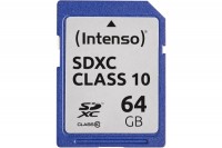 INTENSO SDXC Card Class 10 64GB, 3411490