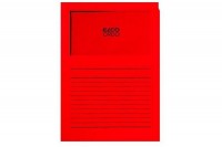 ELCO Sichthülle Ordo 120g A4, 29489.92, rot, Fenster 100 Stück