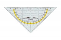 LINEX Geometriedreieck 16cm, 100414085, transparent
