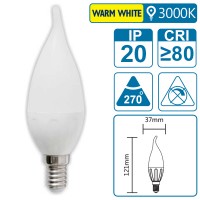 LED-Leuchte mit E14 Sockel, 3 Watt (entspricht ca. 25 Watt), warmwhite