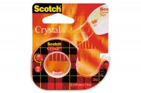 SCOTCH Crystal Tape 19mmx7.5m, 6-1975D, kristallklar, auf Abroller