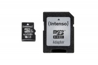 INTENSO Micro SDHC Card PRO 16GB with adapter, UHS-I, 3433470