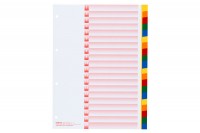 KOLMA Register Kolmaflex blanko A4, 18.204.20, mehrfarbig, 20-teilig