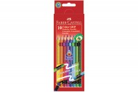 FABER-CASTELL Radierbare Farbstifte GRIP, 116613, dreikant, 10 Farben FABER-CASTELL Radierbare Farbstifte GRIP, 116613, dreikant, 10 Farben
